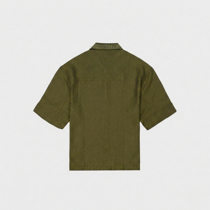 Boxy Fit Shirt Olive