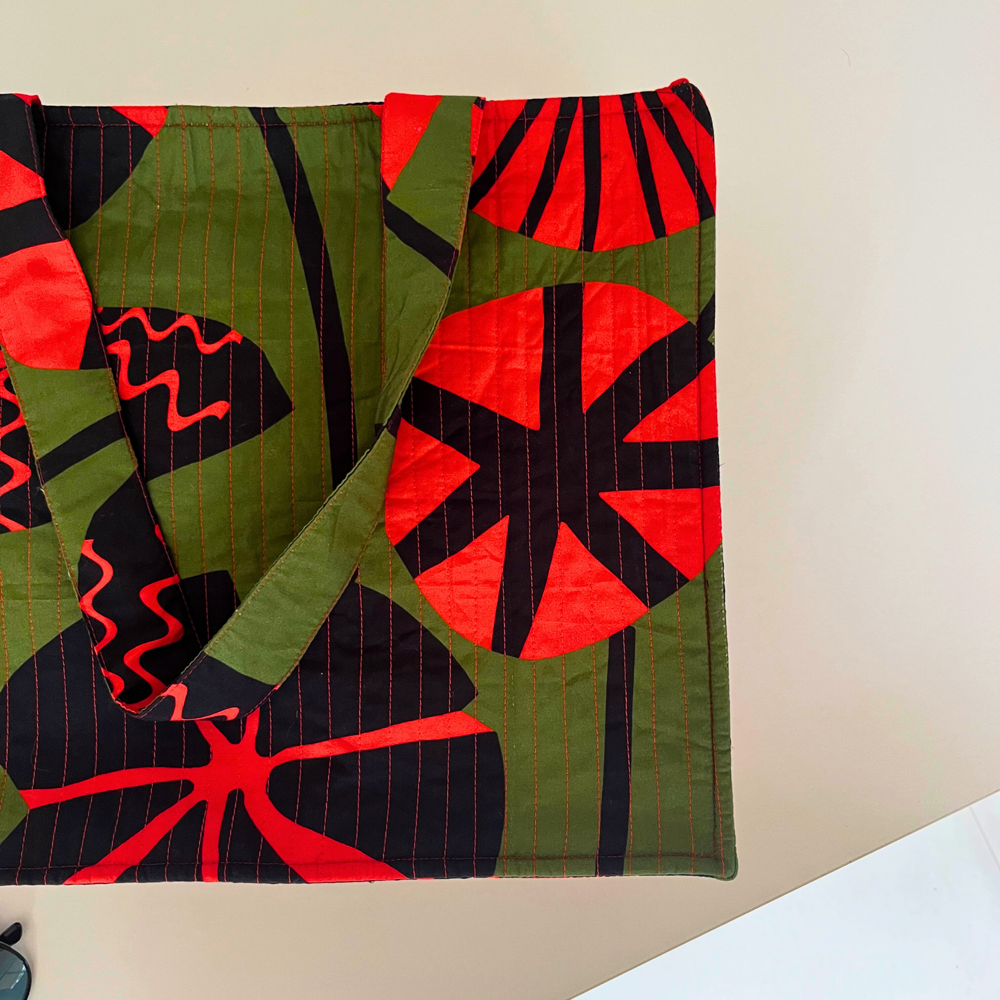 Ankara Quilted Tote