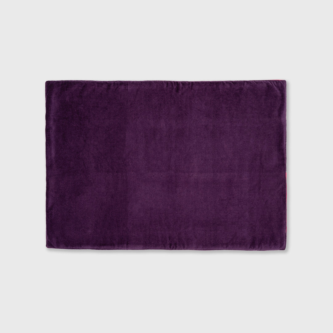 Velvet Patchwork Table Mats Purple