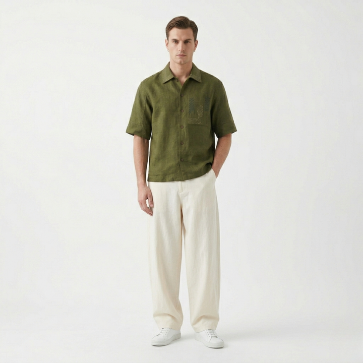 Boxy Fit Shirt Olive