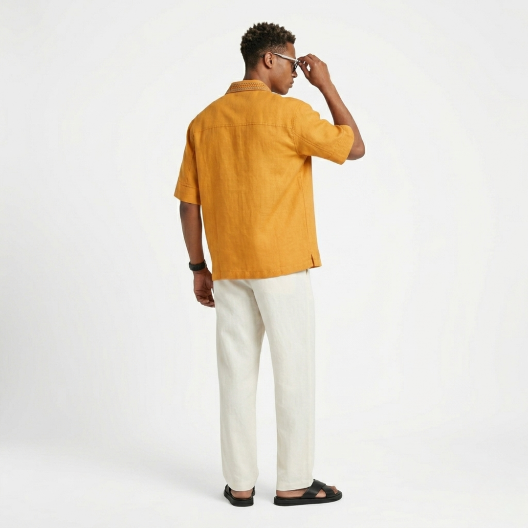 Boxy Fit Shirt Mustard