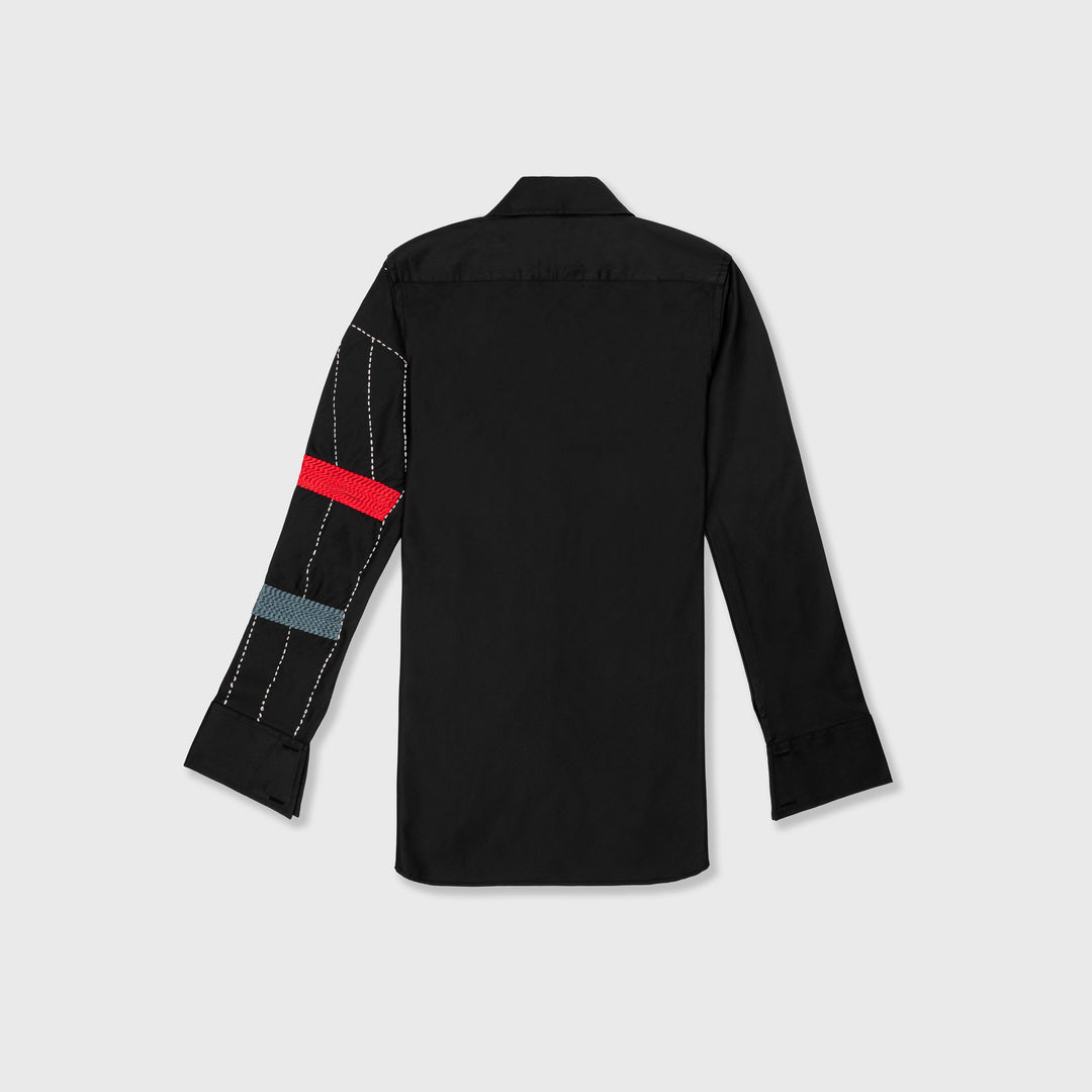 Black Embriodery Mosiac  Shirt