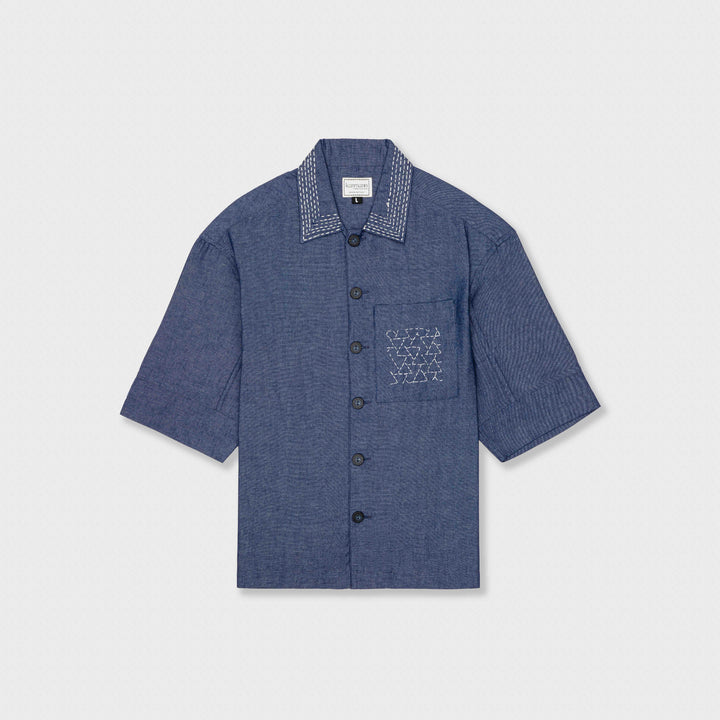 Boxy Fit Shirt Blue