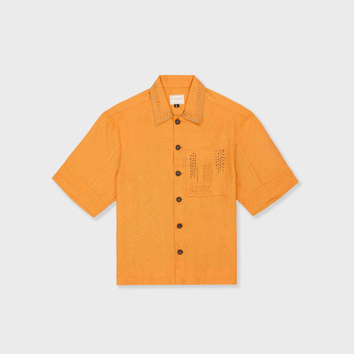 Boxy Fit Shirt Mustard