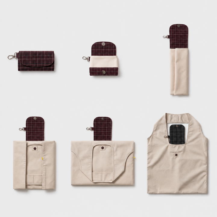 Roll Up Shopper Beige