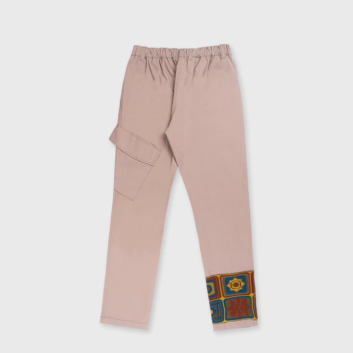 Cargo with Embroidered Detail