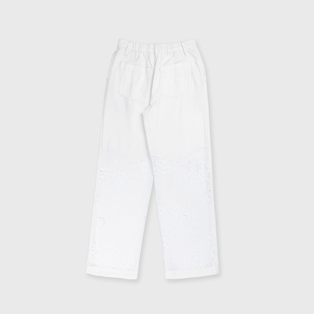 Trouser with Lace Detail
