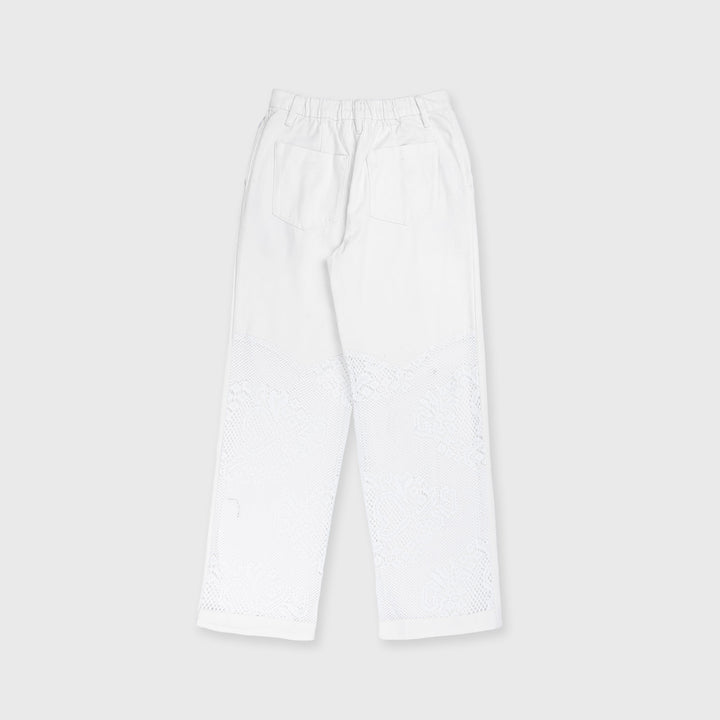 Trouser with Lace Detail