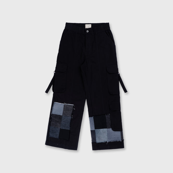 Patched Denim Cargos