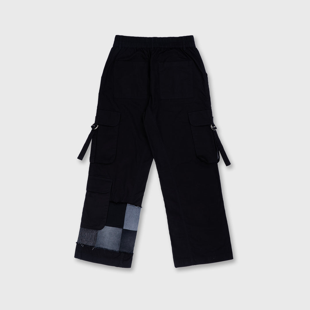 Patched Denim Cargos