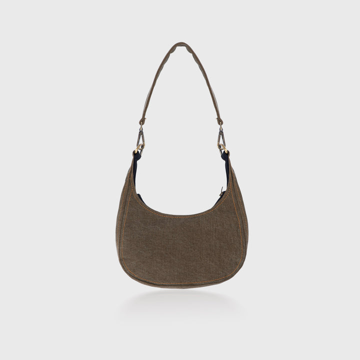 Denim Shoulder Bag Olive