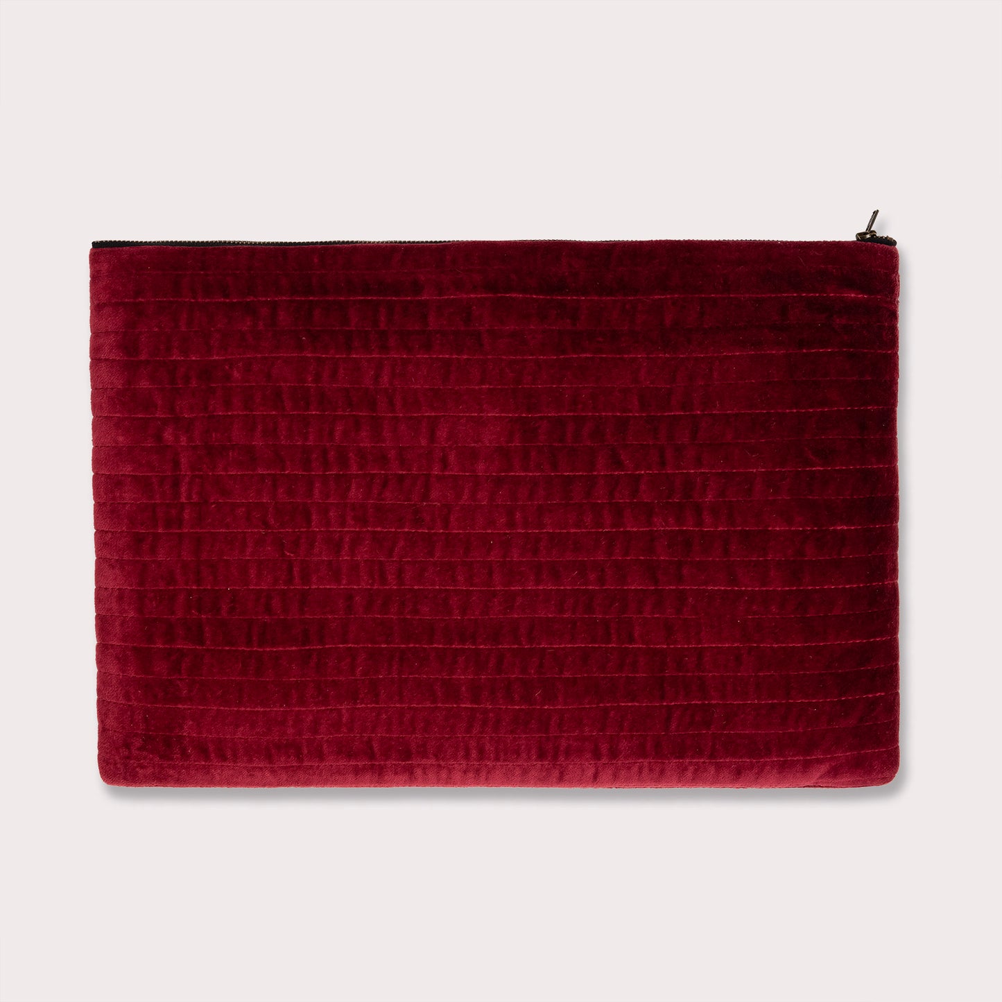 Velvet Laptop Zipper - Maroon