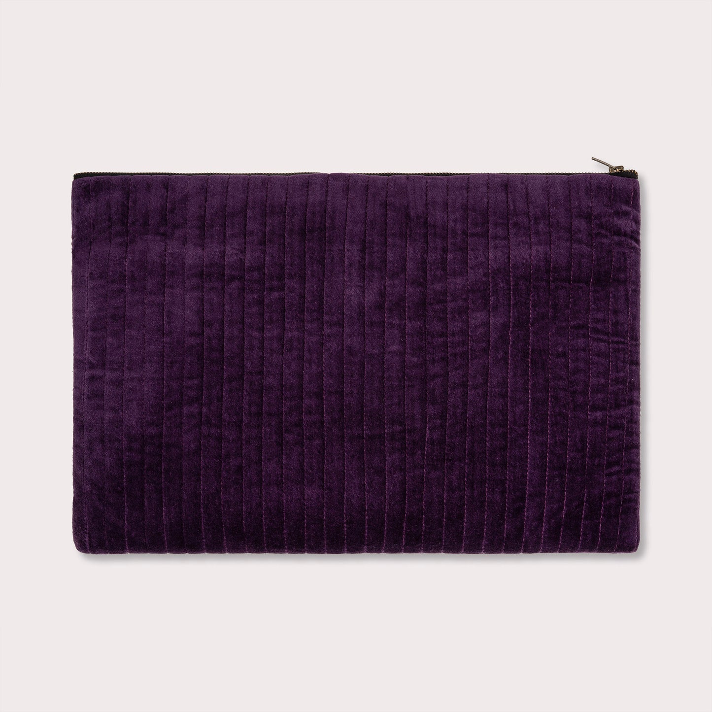 Velvet Laptop Zipper - Wine