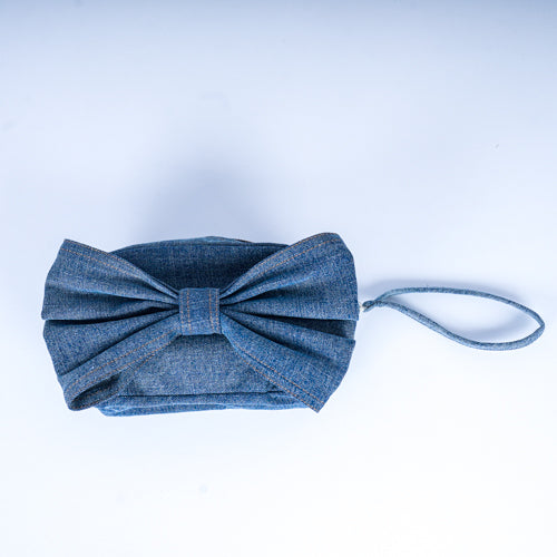 Denim Bow Bag