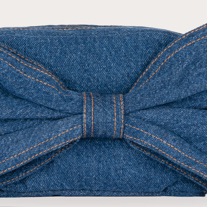 Denim Bow Bag Dark blue
