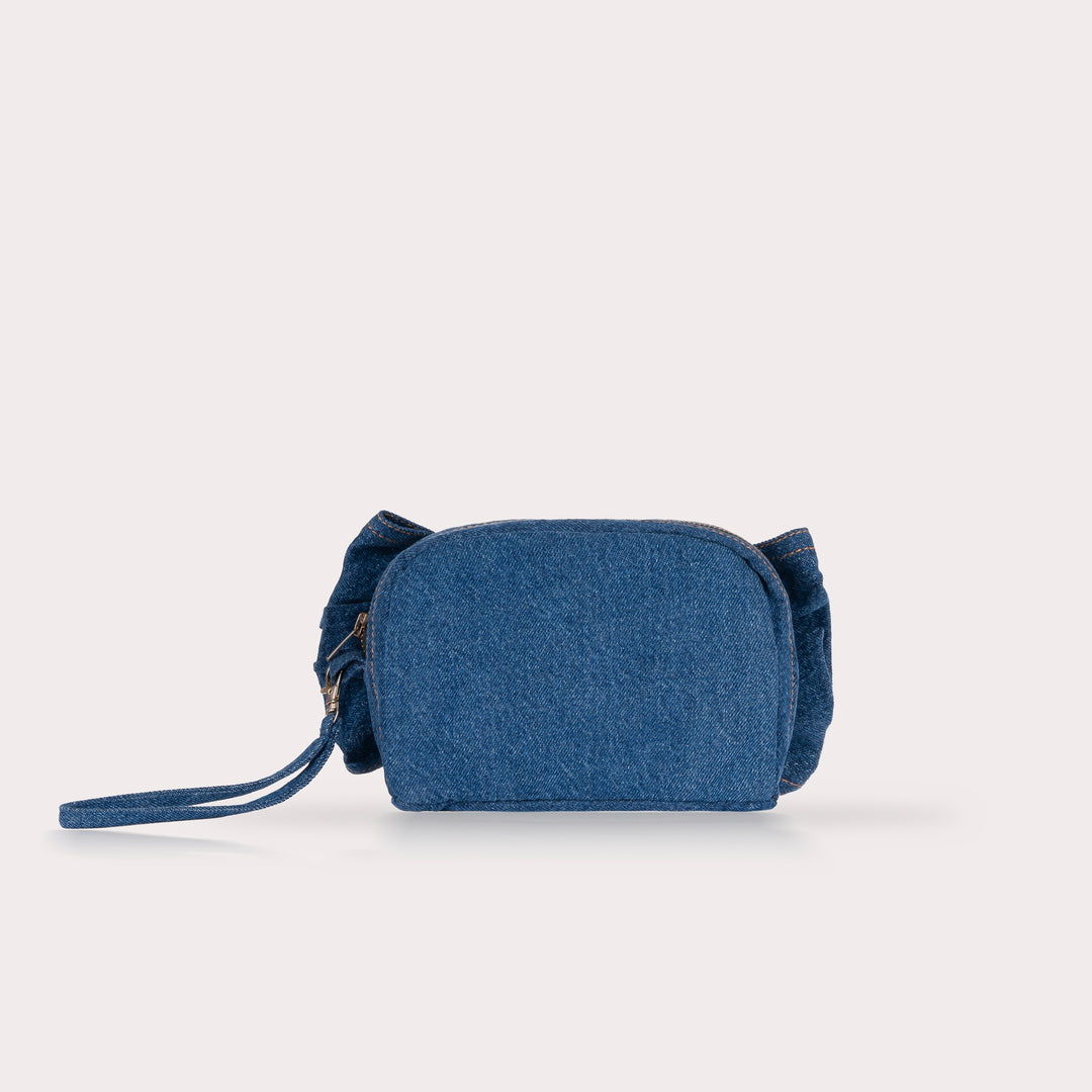 Denim Bow Bag Dark blue