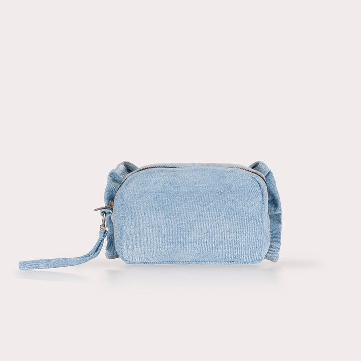 Denim Bow Bag Light Blue