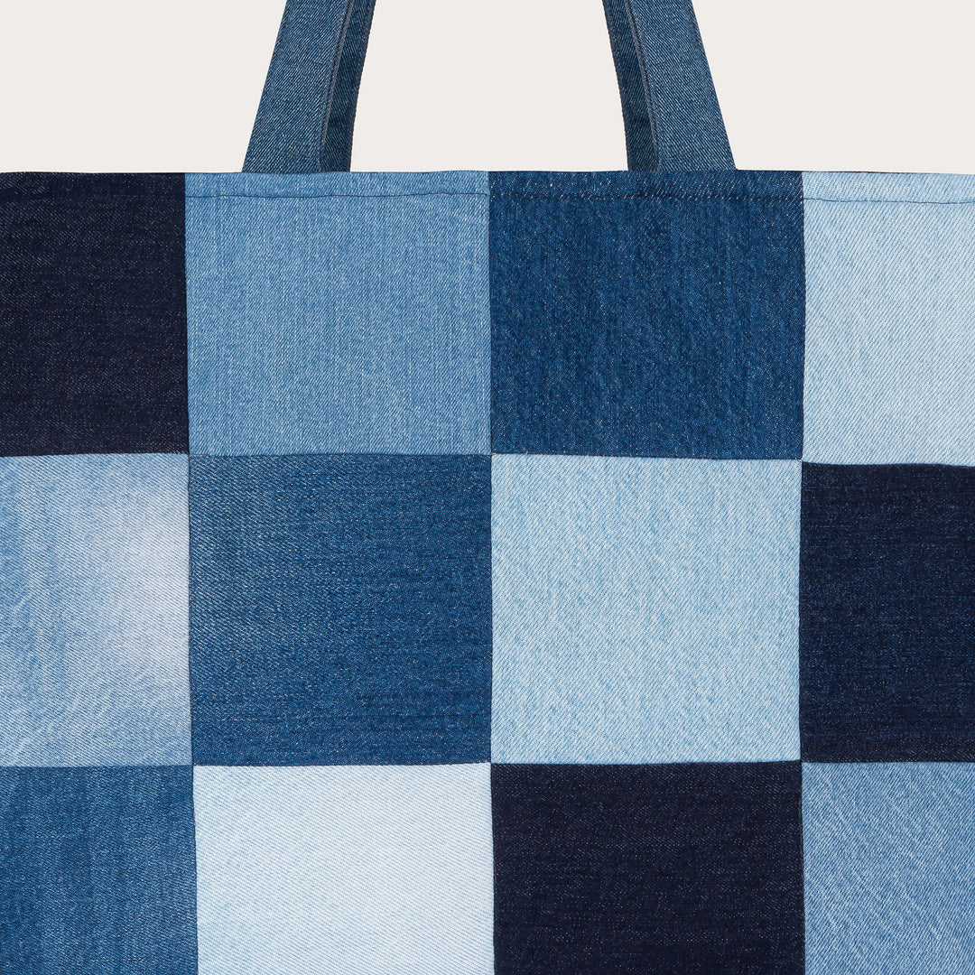 Denim Patchwork tote
