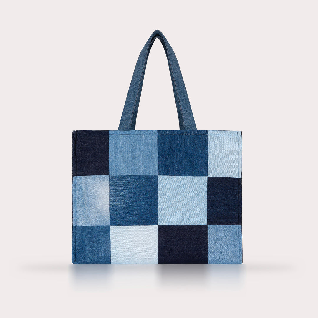 Denim Patchwork tote