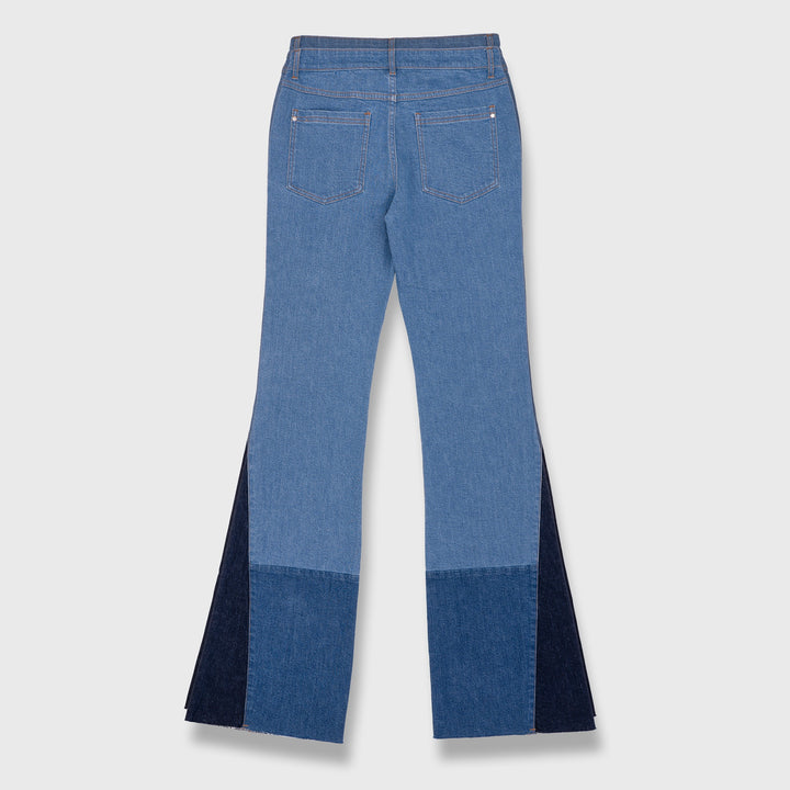 Mid rise Flare Bootcut Patchwork Denim