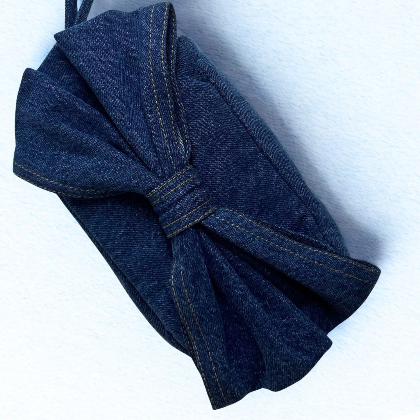 Denim Bow Bag