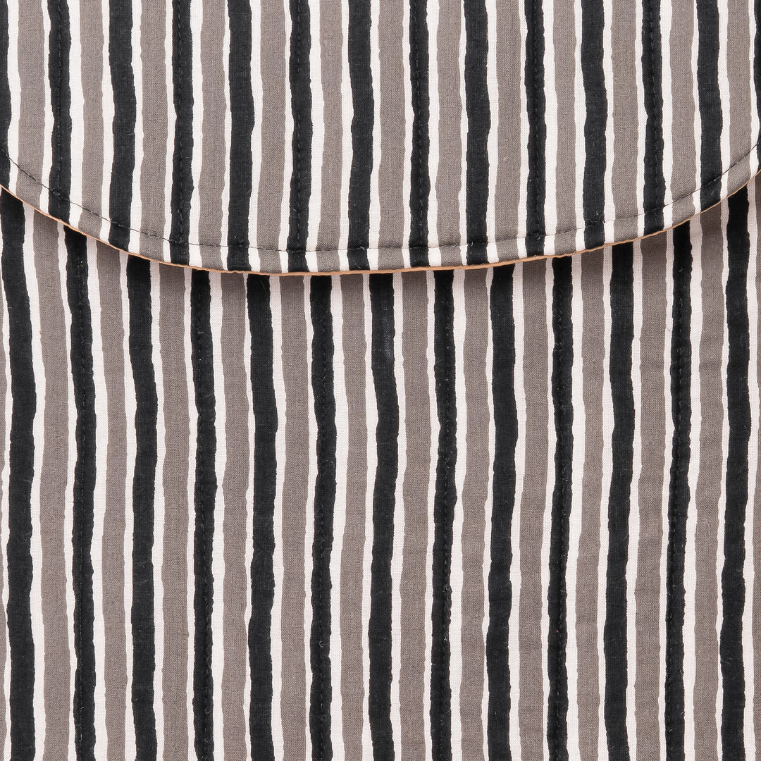 Striped Cotton Laptop Sleeve