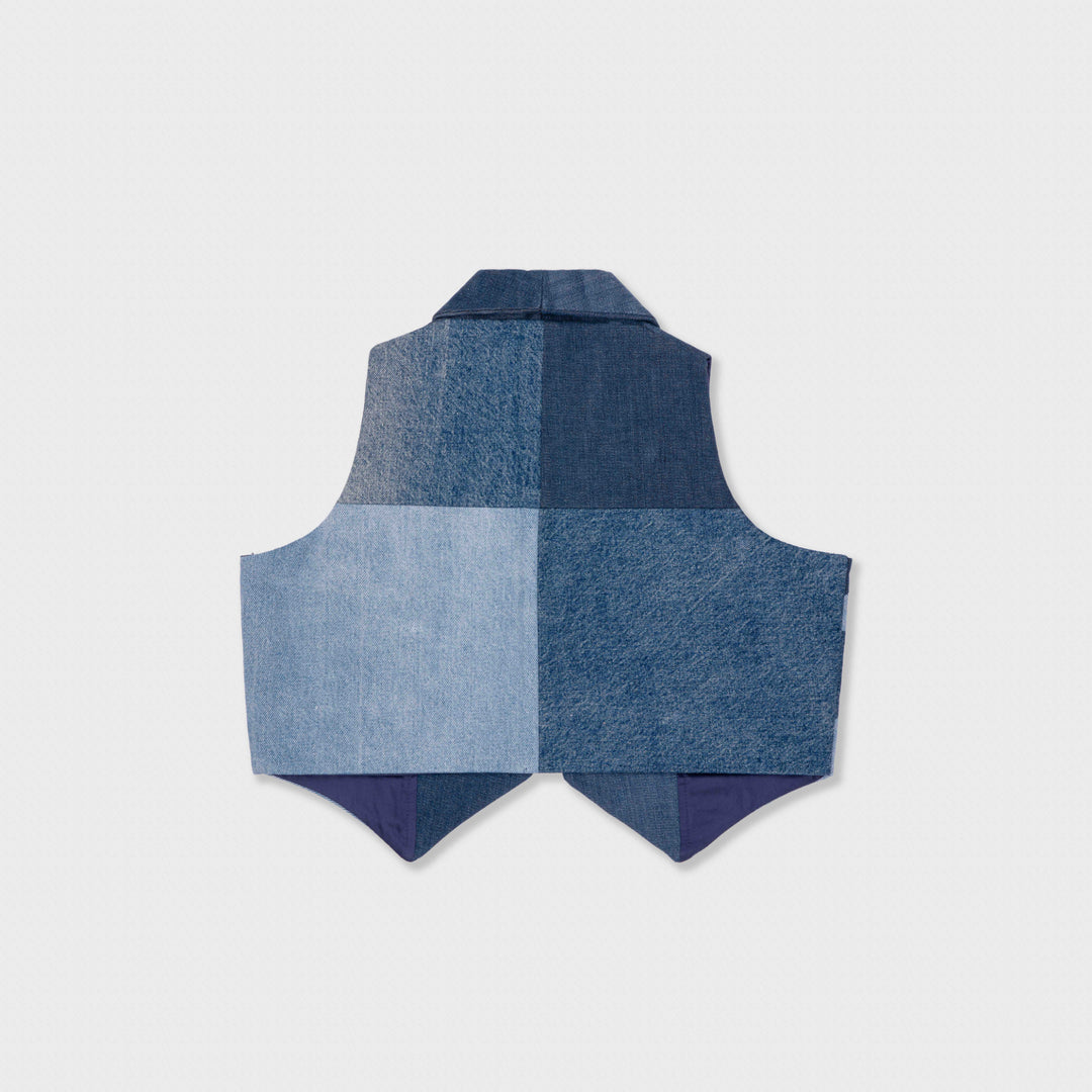 Structured Denim Vest