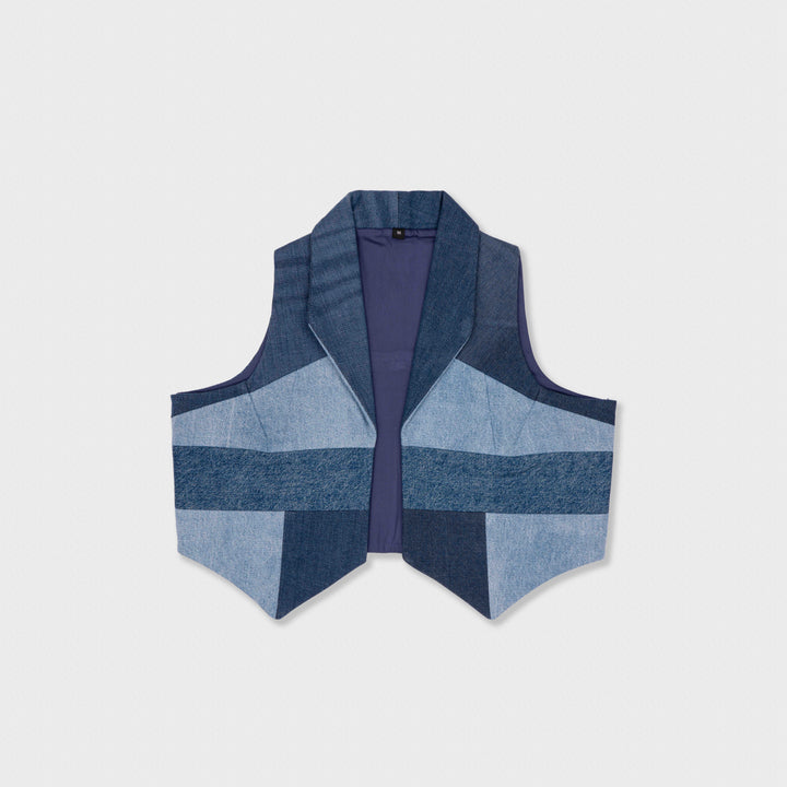 Structured Denim Vest