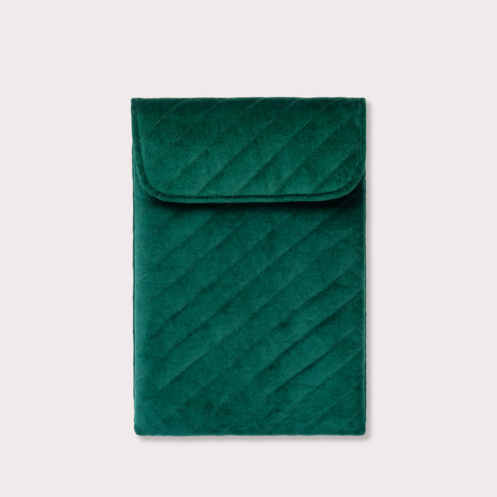 Velvet Laptop Sleeve Emerald