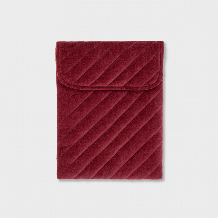 Velvet Laptop Sleeve Maroon