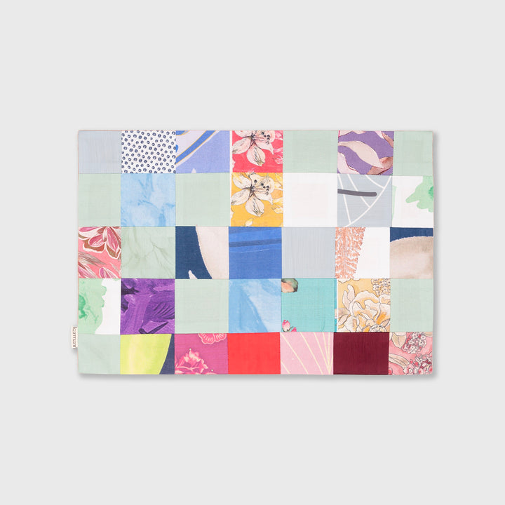 Velvet Patchwork Table Mats Pink