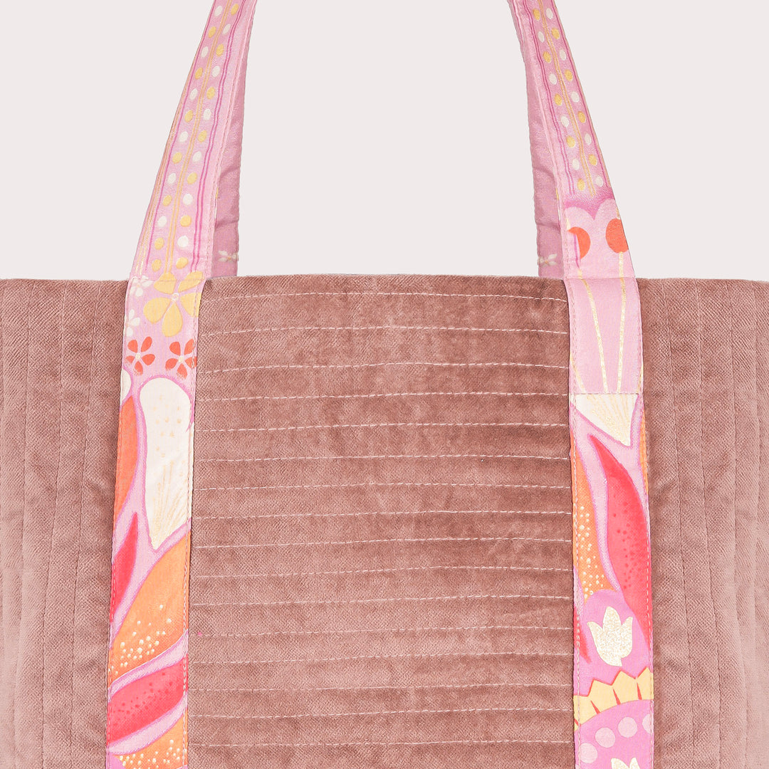 Velvet Tote - Pink