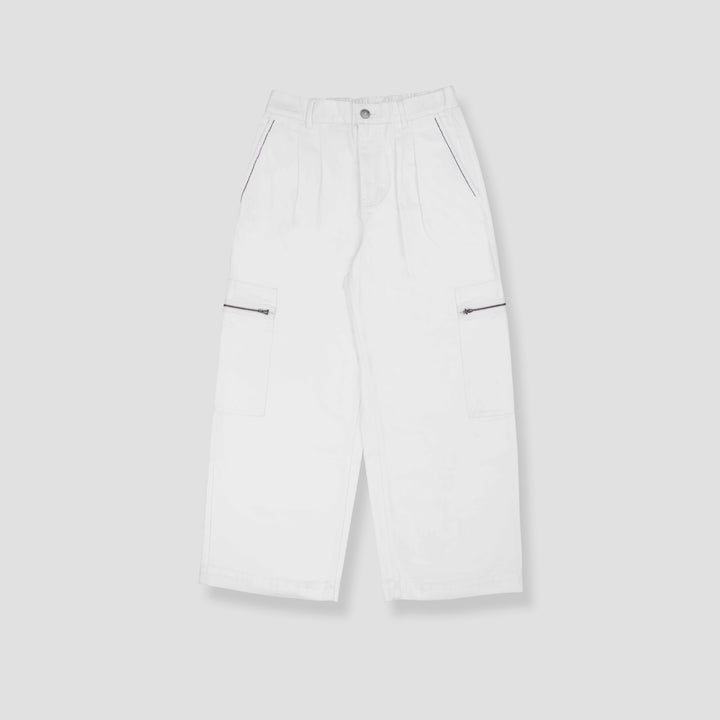 White Cargo Pants