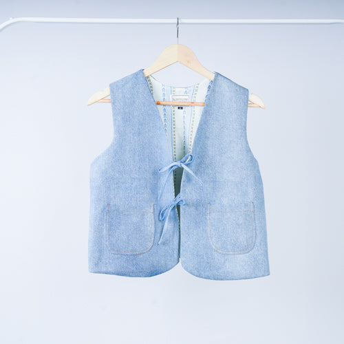 Denim Tie-up Jacket